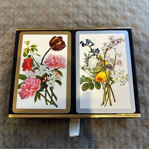 Vintage Congress Botanical Double Deck of Playing Cards